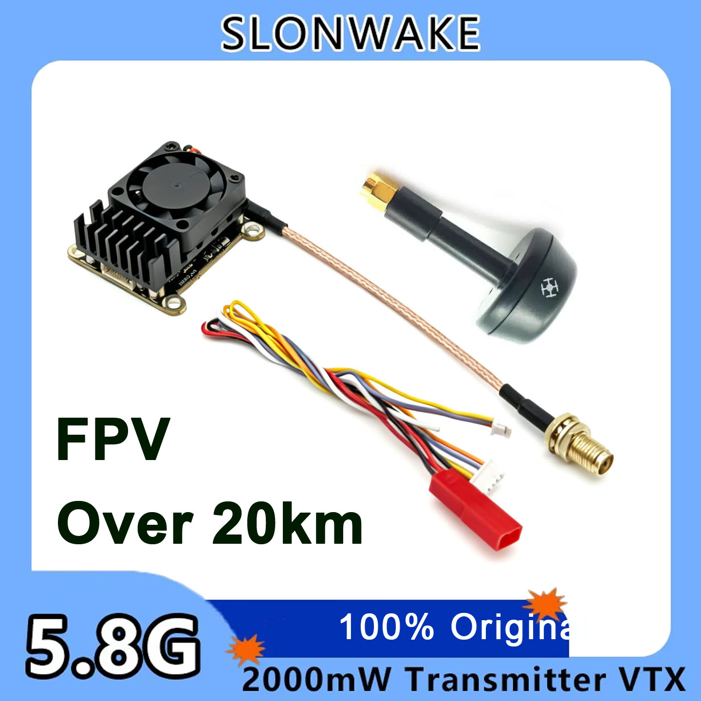 Drone Transmitter - Pembaruan baru 5.8Ghz 2W VTX FPV