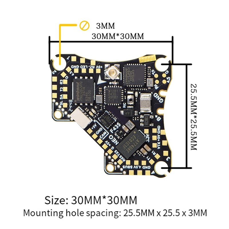 FBIL-F435 NEO 1S AIO Pengendal - Drone Esc ulasan dan harga