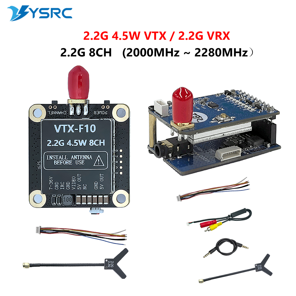 2.0-2.2G 4.5W VTX 8CH FPV Vide - Drone Transmitter ulasan dan harga