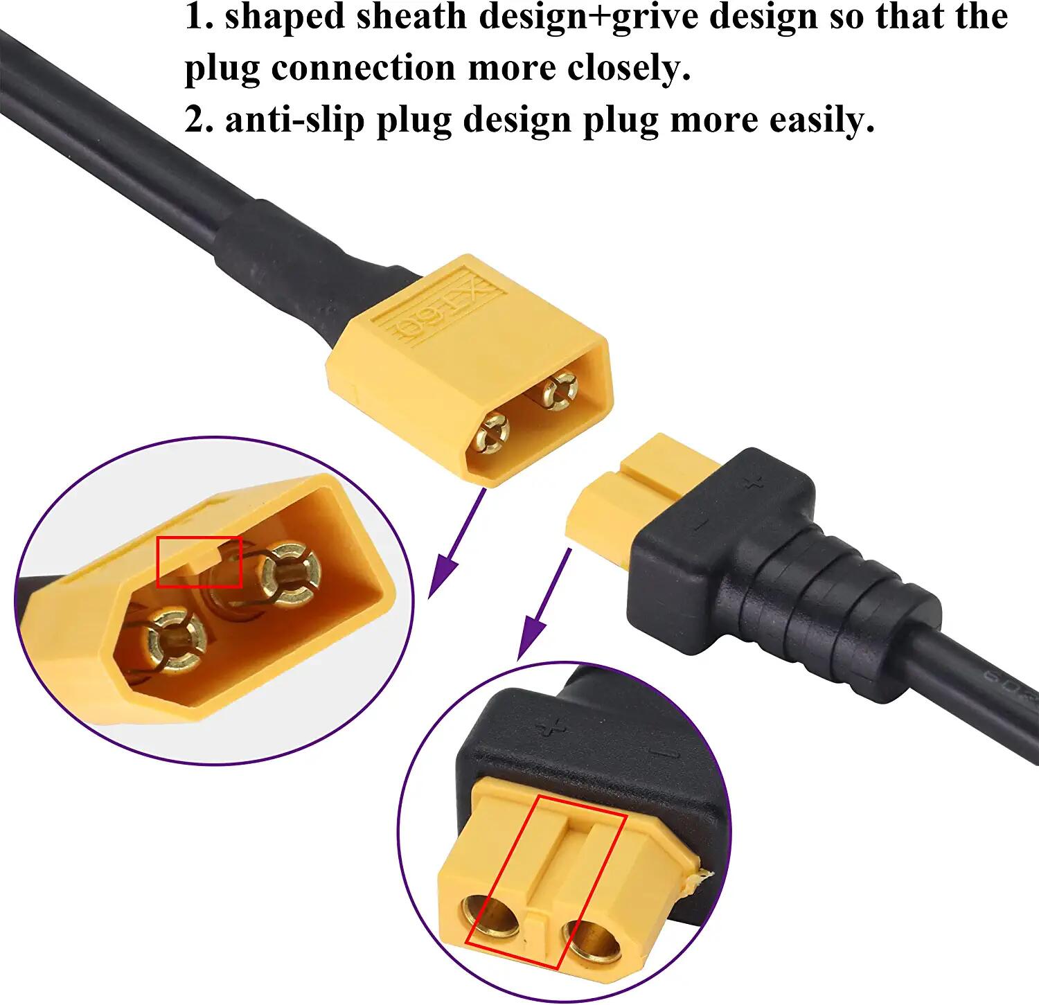 XT60 Kabel Adaptor XT60 Male K - Drone Compass ulasan dan harga