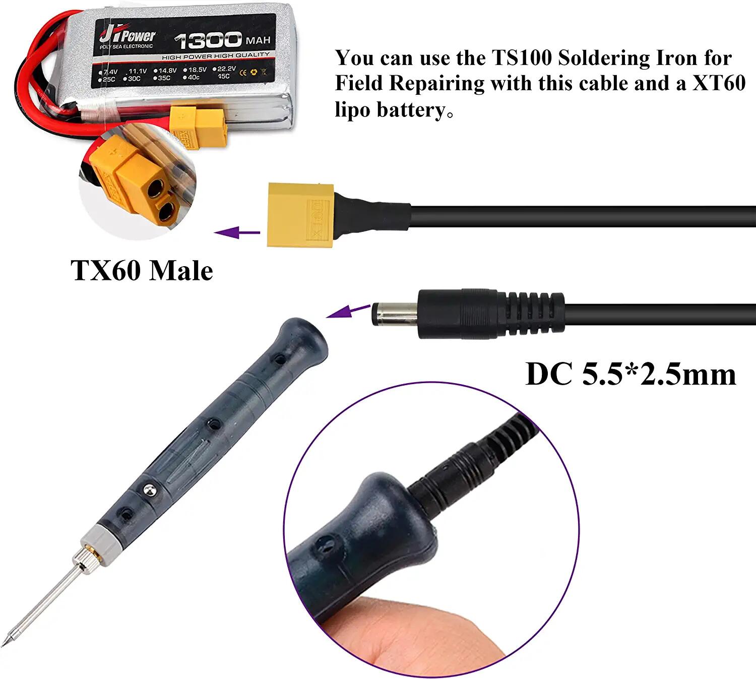 XT60 Kabel Adaptor XT60 Male K - Drone Compass ulasan dan harga